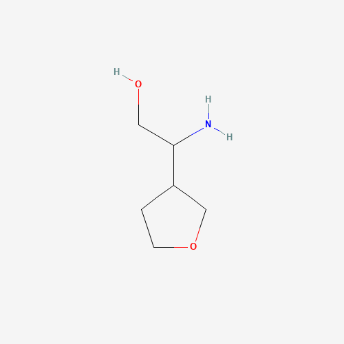 2-amino-2-(oxolan-3-yl)ethanol (CAS: 889949-68-2) - Chemical Structure and Molecular Formula 