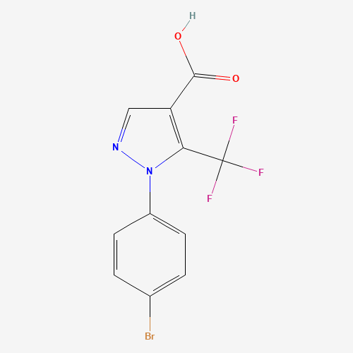 1-(4-bromophenyl)-5-(trifluoromethyl)pyrazole-4-carboxylic acid (CAS: 618070-63-6) - Related Chemical Product