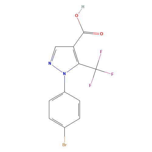 1-(4-bromophenyl)-5-(trifluoromethyl)pyrazole-4-carboxylic acid (CAS: 618070-63-6) - Related Chemical Product