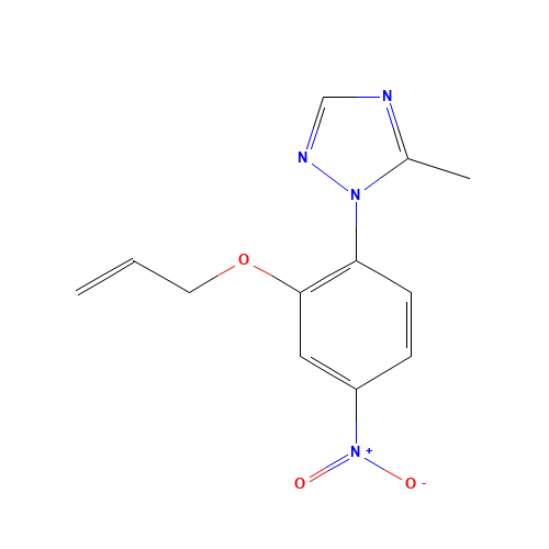 5-methyl-1-(4-nitro-2-prop-2-enoxyphenyl)-1,2,4-triazole (CAS: 1356009-10-3) - Related Chemical Product