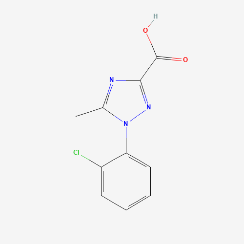 1-(2-chlorophenyl)-5-methyl-1,2,4-triazole-3-carboxylic acid (CAS: 103058-59-9) - Chemical Structure and Molecular Formula 