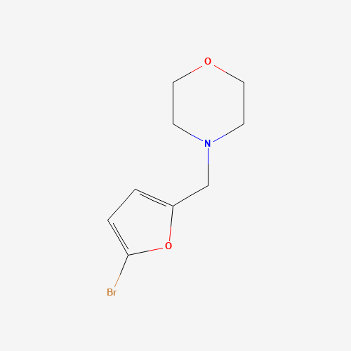 4-[(5-bromofuran-2-yl)methyl]morpholine (CAS: 71897-83-1) - Chemical Structure and Molecular Formula 