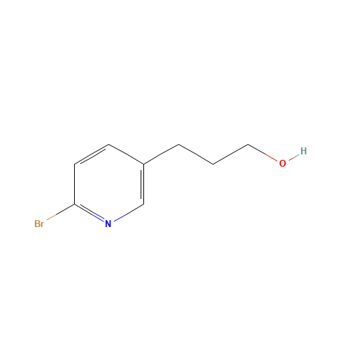 3-(6-bromopyridin-3-yl)propan-1-ol (CAS: 656827-76-8) - Chemical Structure and Molecular Formula 