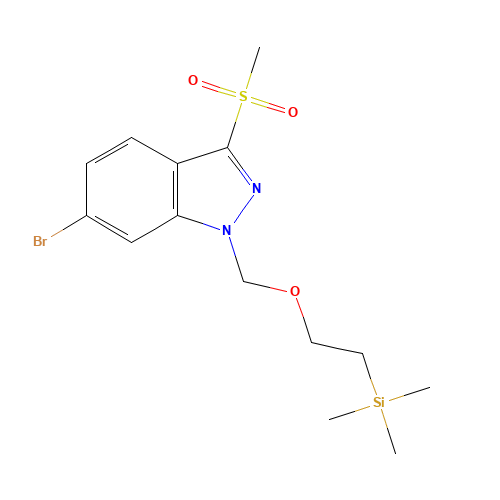 2-[(6-bromo-3-methylsulfonylindazol-1-yl)methoxy]ethyl-trimethylsilane (CAS: 651780-44-8) - Related Chemical Product