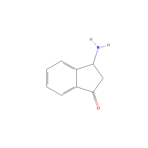 3-amino-2,3-dihydroinden-1-one (CAS: 117291-44-8) - Chemical Structure and Molecular Formula 