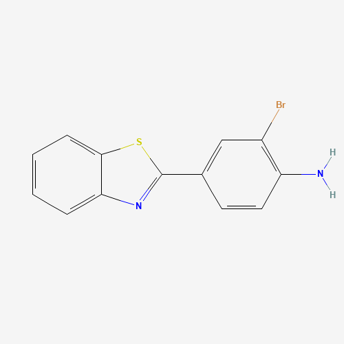 4-(1,3-benzothiazol-2-yl)-2-bromoaniline (CAS: 178804-06-3) - Chemical Structure and Molecular Formula 