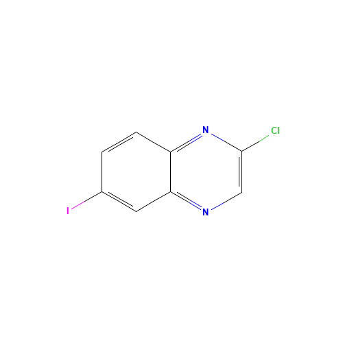 2-chloro-6-iodoquinoxaline (CAS: 90703-59-6) - Chemical Structure and Molecular Formula 