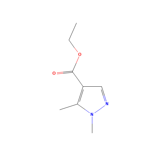 ethyl 1,5-dimethylpyrazole-4-carboxylate (CAS: 85290-77-3) - Chemical Structure and Molecular Formula 