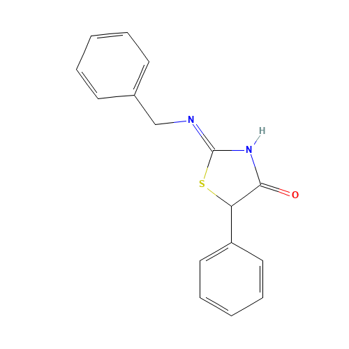 2-(benzylamino)-5-phenyl-1,3-thiazol-4-one (CAS: 93013-62-8) - Related Chemical Product