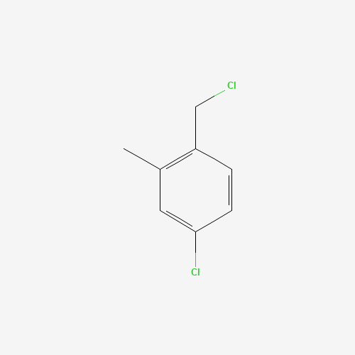 4-chloro-1-(chloromethyl)-2-methylbenzene (CAS: 16470-09-0) - Chemical Structure and Molecular Formula 