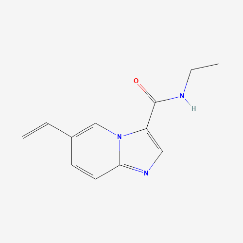 6-ethenyl-N-ethylimidazo[1,2-a]pyridine-3-carboxamide (CAS: 1004550-11-1) - Chemical Structure and Molecular Formula 