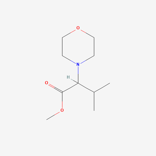 methyl 3-methyl-2-morpholin-4-ylbutanoate (CAS: 1087613-51-1) - Chemical Structure and Molecular Formula 