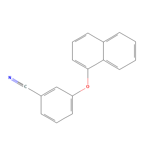 3-naphthalen-1-yloxybenzonitrile (CAS: 1314406-41-1) - Chemical Structure and Molecular Formula 