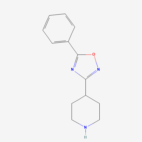 5-phenyl-3-piperidin-4-yl-1,2,4-oxadiazole (CAS: 716313-84-7) - Chemical Structure and Molecular Formula 