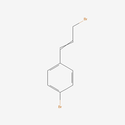 1-bromo-4-(3-bromoprop-1-enyl)benzene (CAS: 96090-12-9) - Chemical Structure and Molecular Formula 