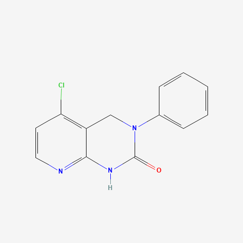 5-chloro-3-phenyl-1,4-dihydropyrido[2,3-d]pyrimidin-2-one (CAS: 1265634-97-6) - Chemical Structure and Molecular Formula 