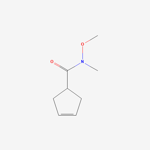 N-methoxy-N-methylcyclopent-3-ene-1-carboxamide (CAS: 248275-70-9) - Chemical Structure and Molecular Formula 
