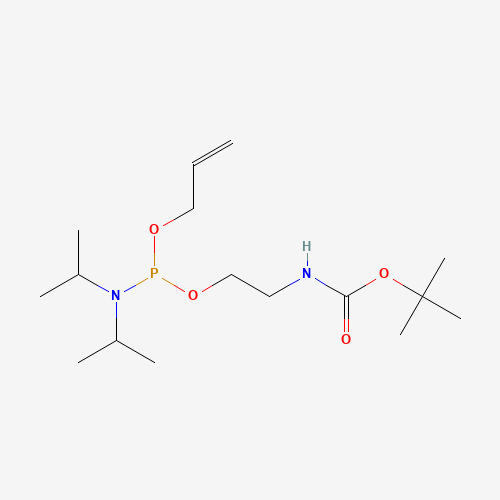 tert-butyl N-[2-[[di(propan-2-yl)amino]-prop-2-enoxyphosphanyl]oxyethyl]carbamate (CAS: 287105-98-0) - Related Chemical Product
