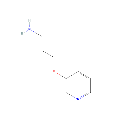 3-pyridin-3-yloxypropan-1-amine (CAS: 112086-55-2) - Chemical Structure and Molecular Formula 