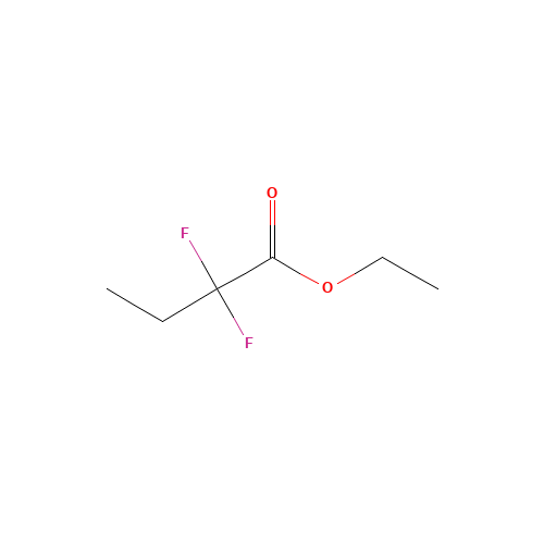 ethyl 2,2-difluorobutanoate (CAS: 2368-92-5) - Chemical Structure and Molecular Formula 