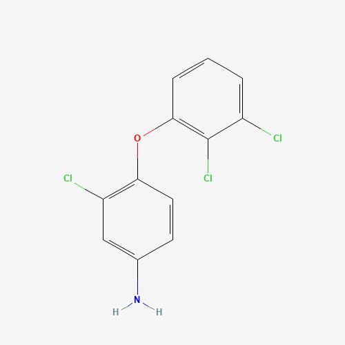3-chloro-4-(2,3-dichlorophenoxy)aniline (CAS: 317336-87-1) - Chemical Structure and Molecular Formula 
