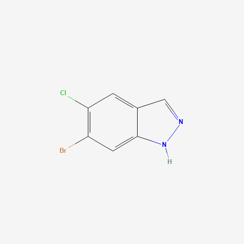6-bromo-5-chloro-1H-indazole (CAS: 1305208-02-9) - Chemical Structure and Molecular Formula 