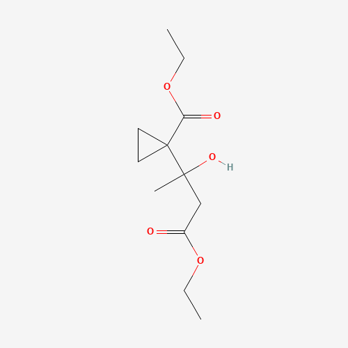 ethyl 1-(4-ethoxy-2-hydroxy-4-oxobutan-2-yl)cyclopropane-1-carboxylate (CAS: 181941-61-7) - Related Chemical Product