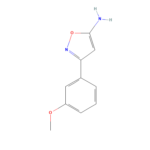 3-(3-methoxyphenyl)-1,2-oxazol-5-amine (CAS: 119162-46-8) - Chemical Structure and Molecular Formula 