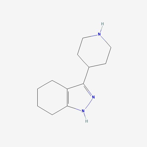 3-piperidin-4-yl-4,5,6,7-tetrahydro-1H-indazole (CAS: 301222-56-0) - Chemical Structure and Molecular Formula 