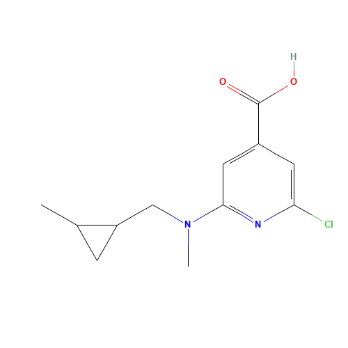 2-chloro-6-[methyl-[(2-methylcyclopropyl)methyl]amino]pyridine-4-carboxylic acid (CAS: 868665-52-5) - Related Chemical Product