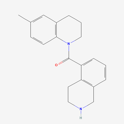 (6-methyl-3,4-dihydro-2H-quinolin-1-yl)-(1,2,3,4-tetrahydroisoquinolin-5-yl)methanone (CAS: 1430563-69-1) - Chemical Structure and Molecular Formula 