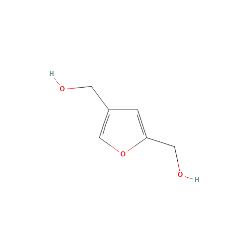 [4-(hydroxymethyl)furan-2-yl]methanol (CAS: 294857-29-7) - Chemical Structure and Molecular Formula 