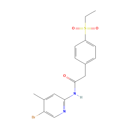 N-(5-bromo-4-methylpyridin-2-yl)-2-(4-ethylsulfonylphenyl)acetamide (CAS: 1426804-83-2) - Related Chemical Product