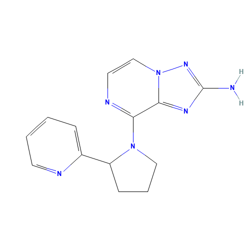8-(2-pyridin-2-ylpyrrolidin-1-yl)-[1,2,4]triazolo[1,5-a]pyrazin-2-amine (CAS: 1360612-78-7) - Related Chemical Product
