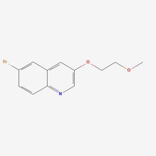 6-bromo-3-(2-methoxyethoxy)quinoline (CAS: 1197377-87-9) - Chemical Structure and Molecular Formula 