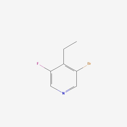 3-bromo-4-ethyl-5-fluoropyridine (CAS: 1374655-69-2) - Chemical Structure and Molecular Formula 