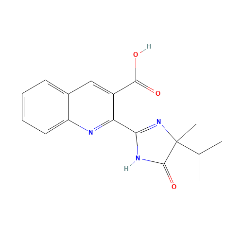 2-(4-methyl-5-oxo-4-propan-2-yl-1H-imidazol-2-yl)quinoline-3-carboxylic acid (CAS: 81335-37-7) - Related Chemical Product