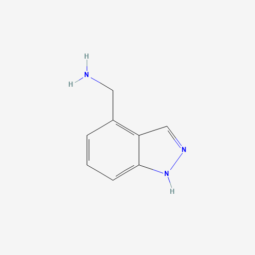 1H-indazol-4-ylmethanamine (CAS: 944898-72-0) - Chemical Structure and Molecular Formula 