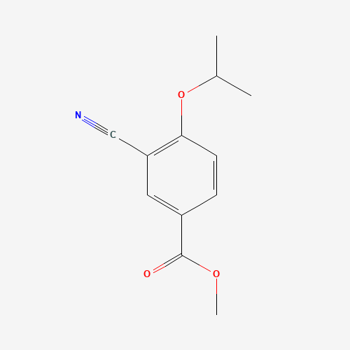 methyl 3-cyano-4-propan-2-yloxybenzoate (CAS: 213598-11-9) - Chemical Structure and Molecular Formula 