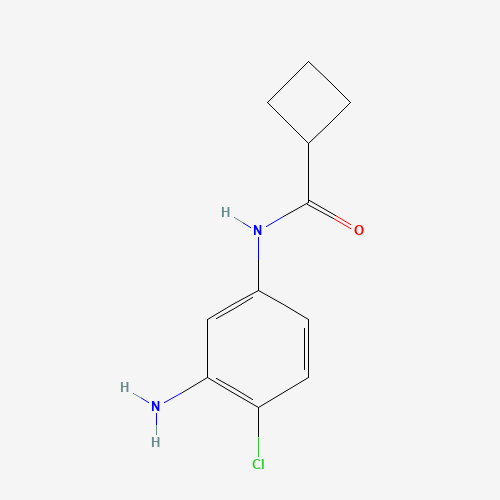 N-(3-amino-4-chlorophenyl)cyclobutanecarboxamide (CAS: 916052-80-7) - Chemical Structure and Molecular Formula 