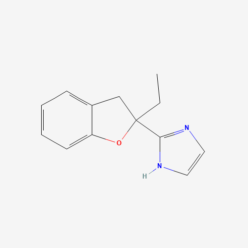 2-(2-ethyl-3H-1-benzofuran-2-yl)-1H-imidazole (CAS: 189224-48-4) - Chemical Structure and Molecular Formula 