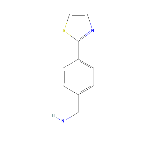 N-methyl-1-[4-(1,3-thiazol-2-yl)phenyl]methanamine (CAS: 886851-31-6) - Related Chemical Product