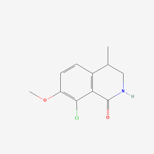 8-chloro-7-methoxy-4-methyl-3,4-dihydro-2H-isoquinolin-1-one (CAS: 1616290-85-7) - Chemical Structure and Molecular Formula 