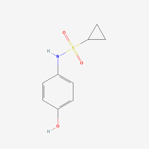 N-(4-hydroxyphenyl)cyclopropanesulfonamide (CAS: 1150100-69-8) - Chemical Structure and Molecular Formula 