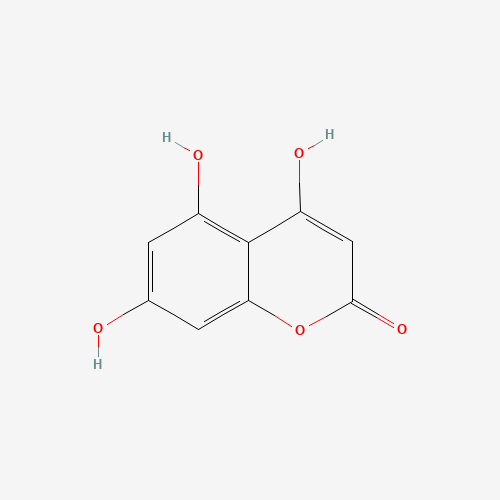 4,5,7-trihydroxychromen-2-one (CAS: 17575-26-7) - Chemical Structure and Molecular Formula 