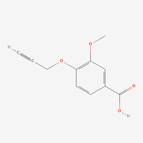 3-methoxy-4-prop-2-ynoxybenzoic acid (CAS: 85680-64-4) - Chemical Structure and Molecular Formula 