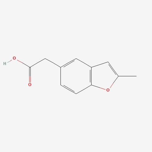 2-(2-methyl-1-benzofuran-5-yl)acetic acid (CAS: 152150-39-5) - Chemical Structure and Molecular Formula 