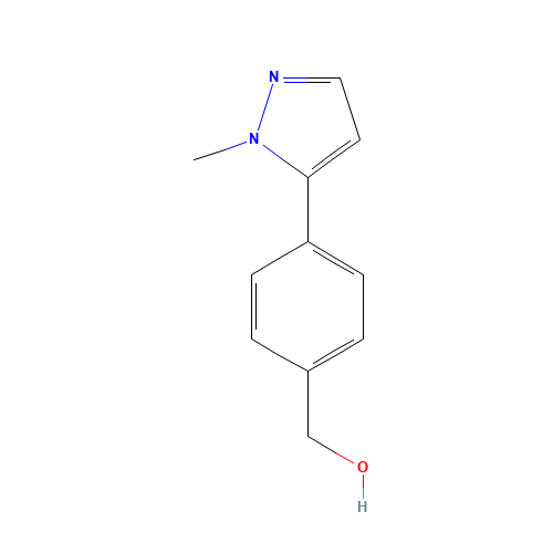 [4-(2-methylpyrazol-3-yl)phenyl]methanol (CAS: 179055-18-6) - Chemical Structure and Molecular Formula 