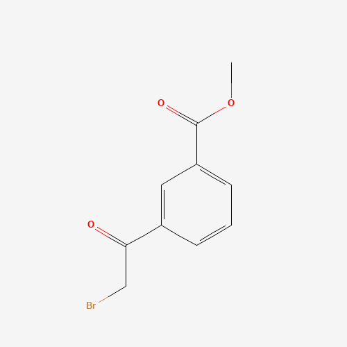 methyl 3-(2-bromoacetyl)benzoate (CAS: 27475-19-0) - Chemical Structure and Molecular Formula 