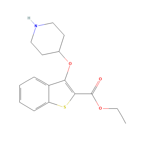 ethyl 3-piperidin-4-yloxy-1-benzothiophene-2-carboxylate (CAS: 1416051-62-1) - Related Chemical Product